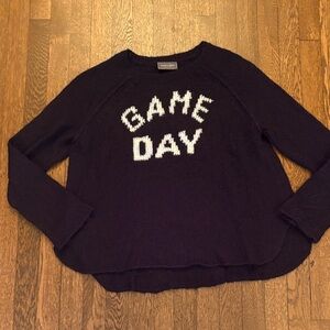 Wooden ships black and White 'Game Day' Sweater